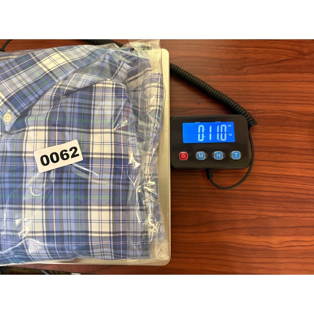 Ralph Lauren Performance Mens 4XLT Blue Plaid Stretch Button Down Shirt New - Picture 14 of 14